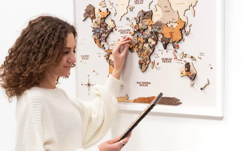 Beyond the Wall Innovative Ways to Showcase Your Wooden World Map Collection