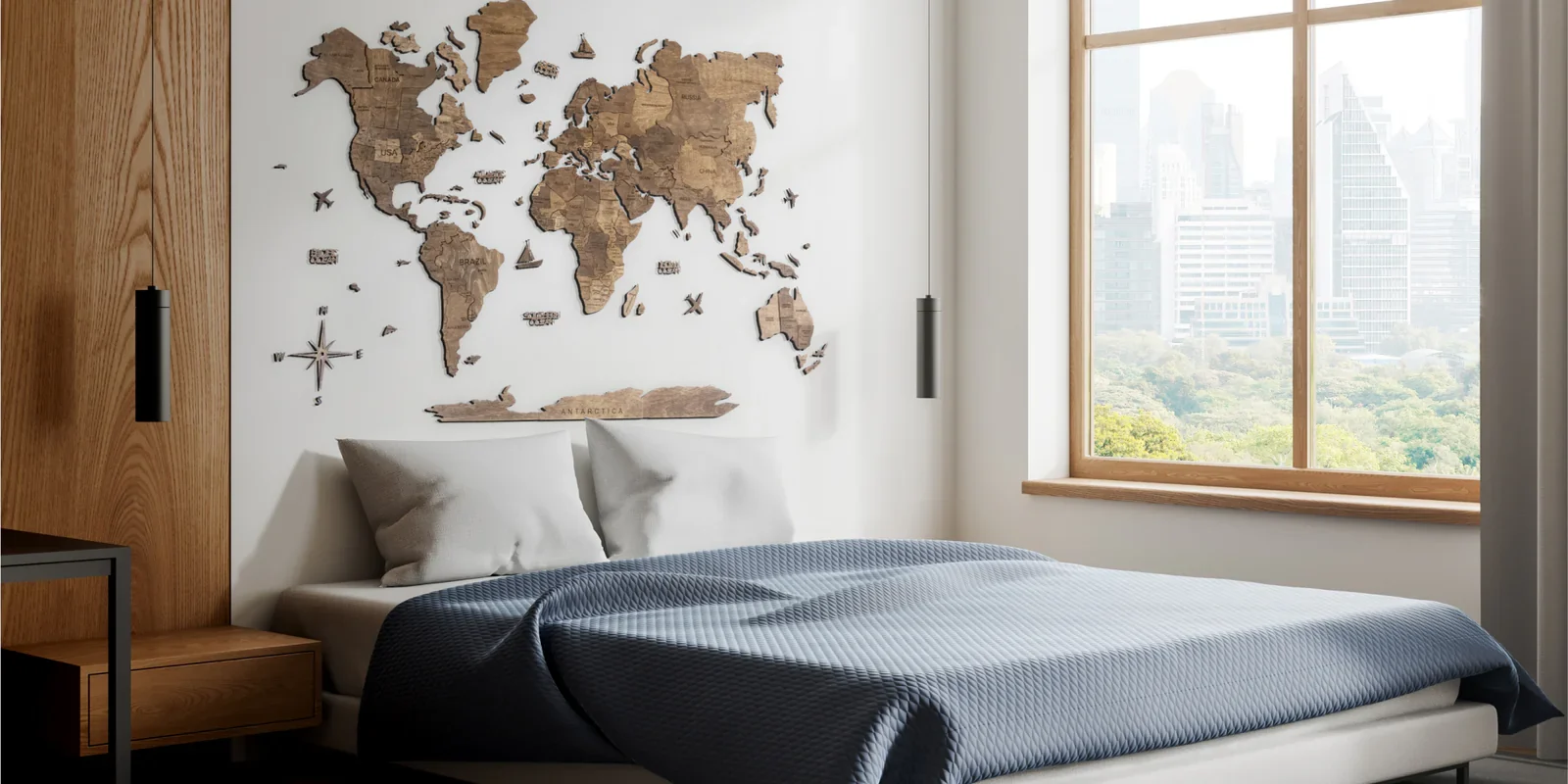 Decorating Every Room Where Wooden World Maps Shine Brightest