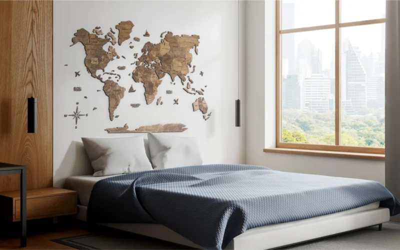 Decorating Every Room Where Wooden World Maps Shine Brightest