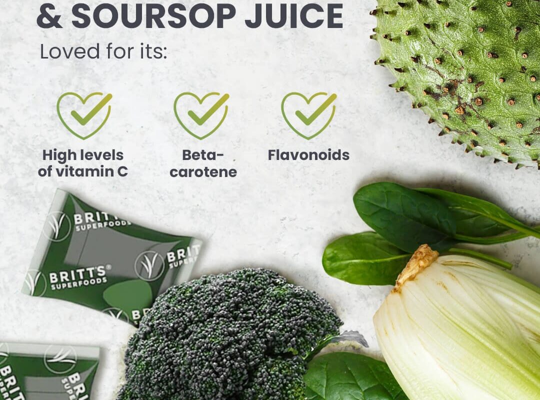 The Green Juice That Refuses to Be Boring: Britt’s Superfoods Broccoli, Celery & Soursop Refresher