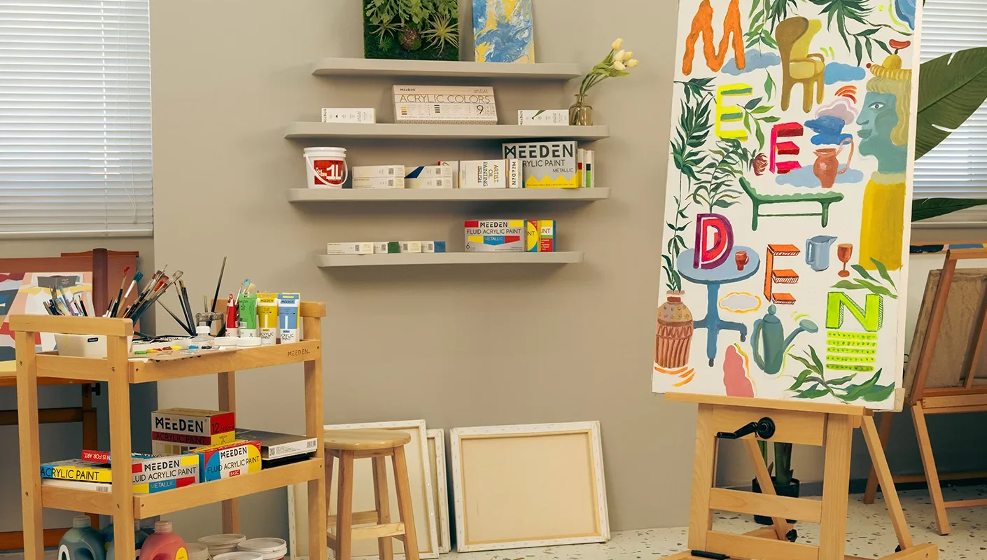 Build a Studio That Invites Creativity With MEEDEN Art Furniture