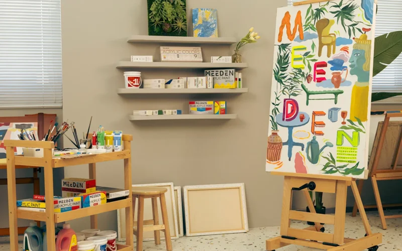 Build a Studio That Invites Creativity With MEEDEN Art Furniture