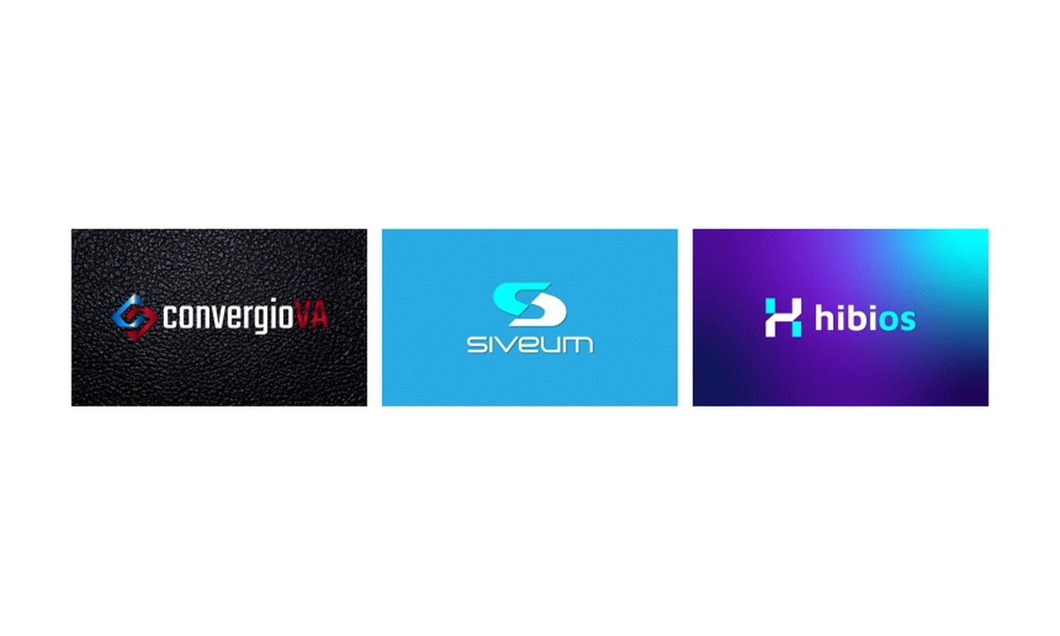 LogoNerds portfolio samples of modern tech logos centred on white